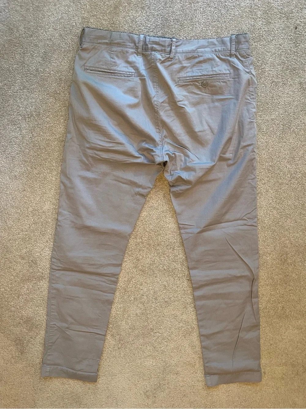 J.Crew 484 Slim-Fit Stretch Lightweight Chino Pants in Gray 33/32